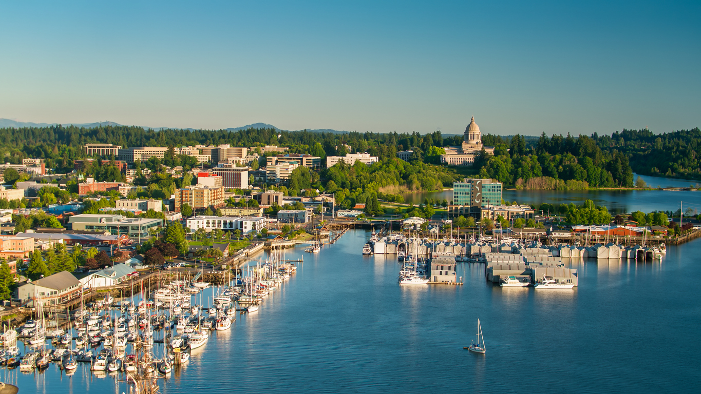 Panoramic Image of Olympia, WA